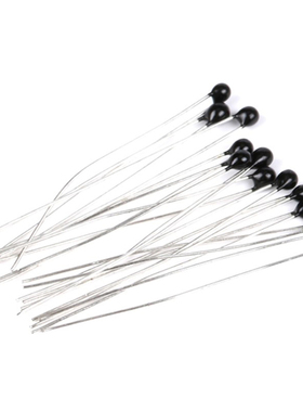 (10个)黑色MF52 10K 精度5% B值3950 热敏电阻温度传感器探头NTC