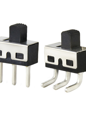 SS12D10G5 单排3脚2档柄高5mm拨动开关微小型电源滑动弯脚SS12D06