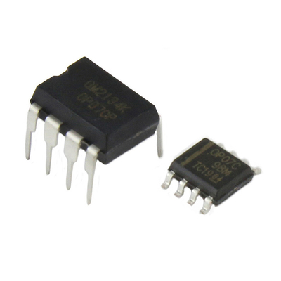 OP07双极性运算放大器低偏移IC芯片OP07CP直插DIP OP07CDR贴片SOP