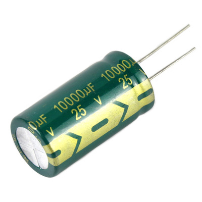 10000uF 25V 体积18x35mm 绿色 直插电解电容器 可代替16V10V6.3V