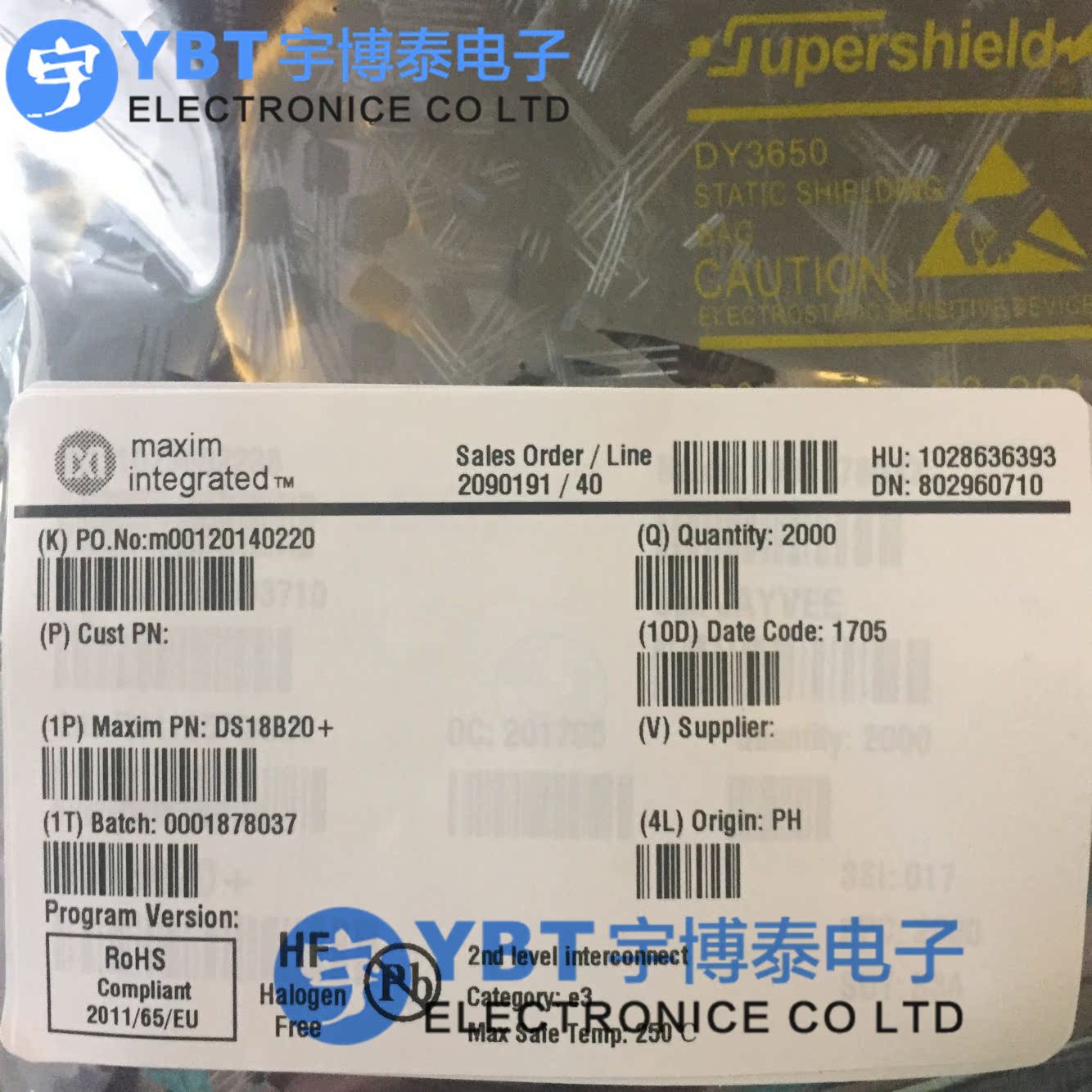 DS18B20温度传感器 DS18B20 18B20 单片机 18b20温度采集