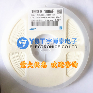 三星贴片电容0603 105Z 16V 1UF +80%-20% Y5V CL10F105ZO8NNNC