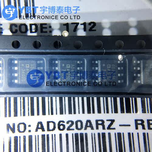 AD620ARZ AD620AR AD620A AD620 仪器放大器 贴片SOP-8 全新原装