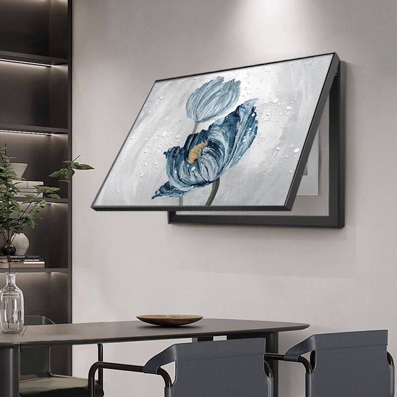 电表箱装饰画轻奢高级感弱电闸配电箱盒遮挡挂画餐厅壁画