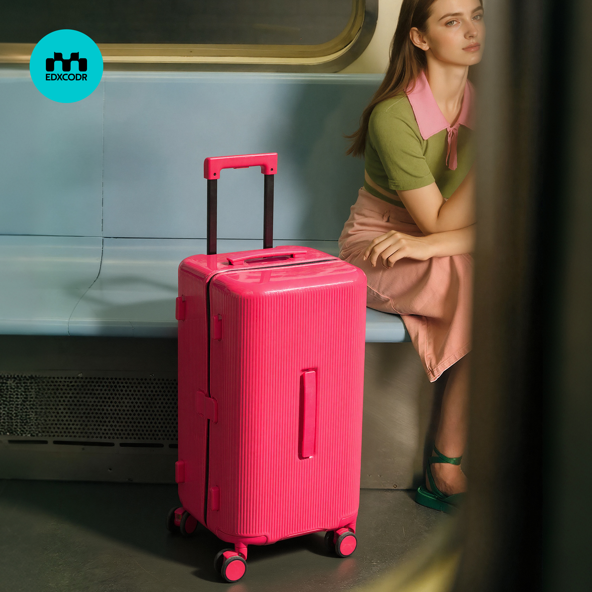 行李箱女生高颜值巴胺可爱拉杆箱