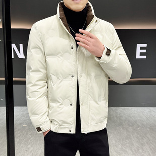 九江羽绒服年冬季新款男士潮流韩版百搭帅气男装轻薄保暖加厚外套