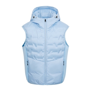 九江羽绒服年冬季机能风纯色轻薄羽绒马甲男女宽松羽绒外套上衣