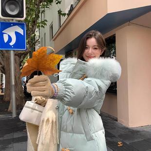 MM明摩羽绒服90绒女中长款2025年新款时尚韩版冬季爆款加厚高级感