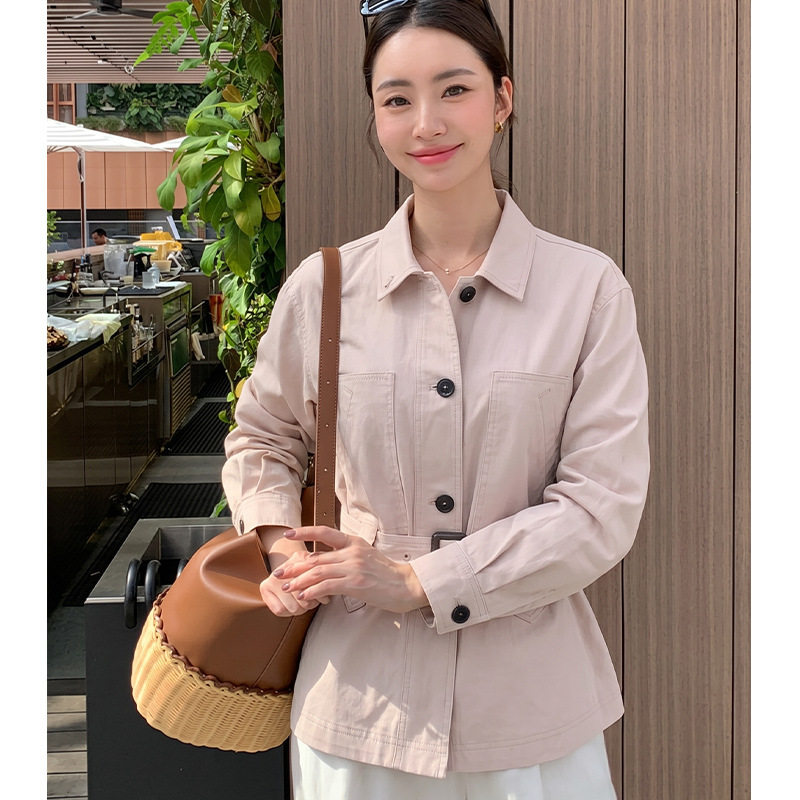 maSande【LE定单】意大利进口面料秋季新款2026年麻感老钱夹克外