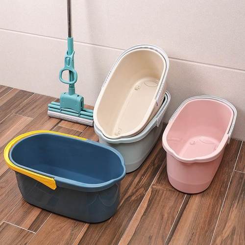 干净洗拖把桶宿舍长方形阳台大号拖把盆拖地塑料单桶椭圆形家用
