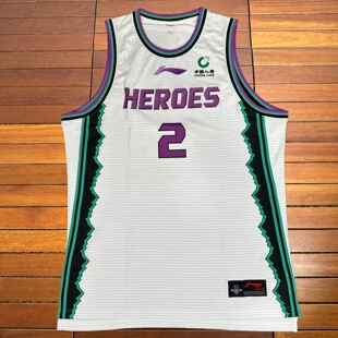 李宁赞助CBA联赛21-22赛季山东男篮丁彦雨航球员版比赛服球衣