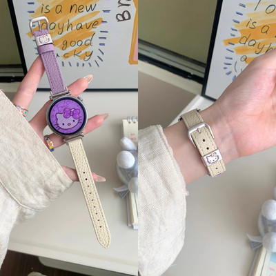 娅妃儿Pace3/2表带秋冬KT猫拼色