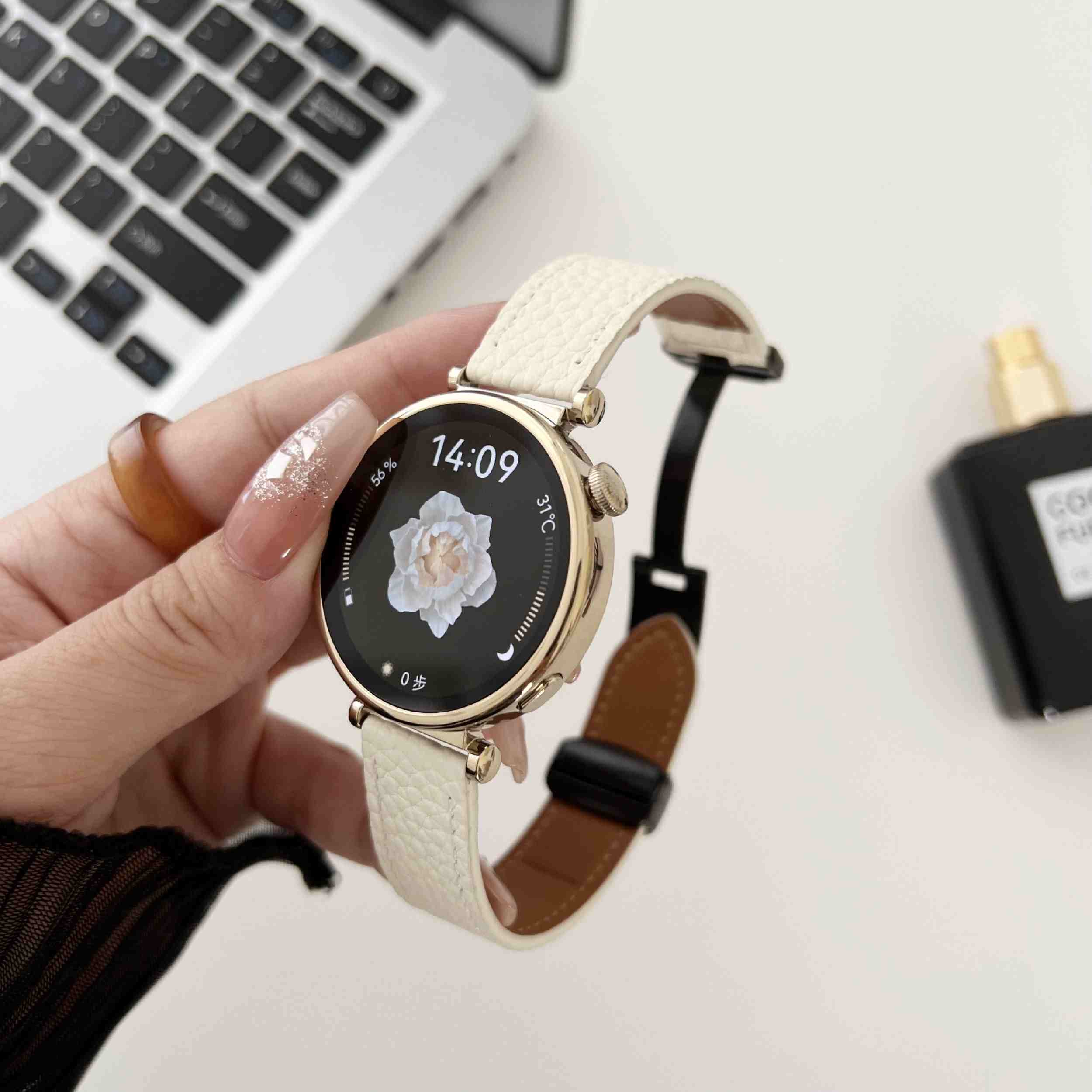 P12手表带watchS1皮带V8磁吸真皮