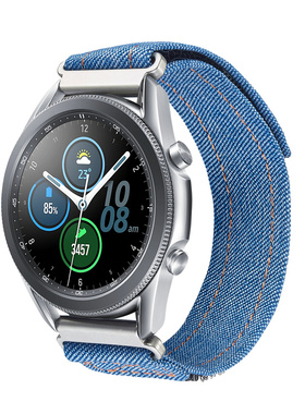 适用佳明Forerunner245/265m/255s牛仔回环魔术贴能手表965/745/vivoact酷感男女款sq运动VENU2plus/18mm腕带