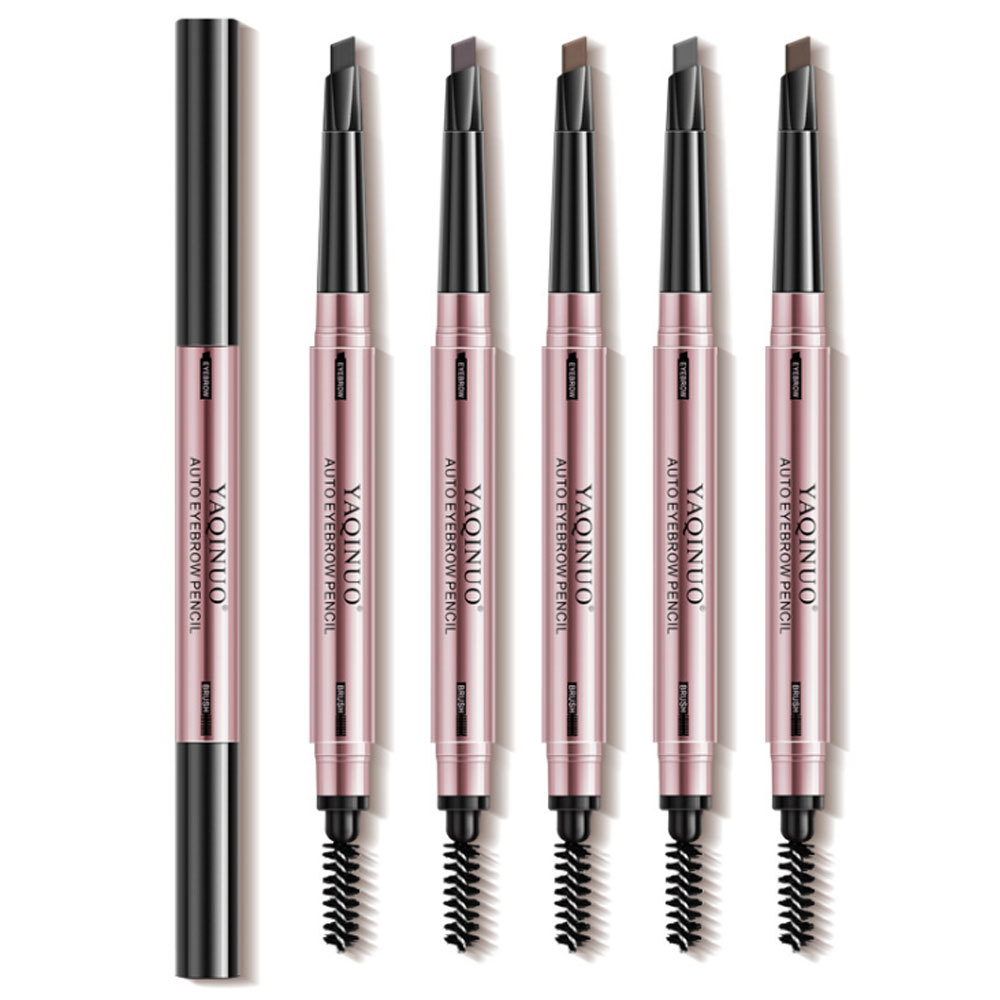 新款推荐雅琪诺精致立体双头眉笔上色均匀持久防汗不易脱妆化妆笔