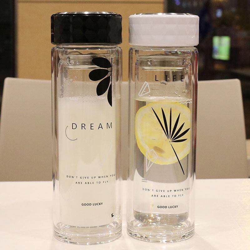 双层玻璃杯男带茶漏耐热水杯商务车载办公室泡茶女士透明隔热茶杯,餐饮具,玻璃杯,淘宝优惠券,粉丝福利购,淘宝优惠卷