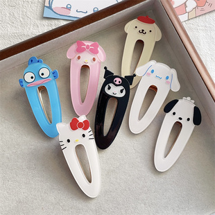 日系甜美卡通三丽鸥发夹卡通可爱库洛米玉桂狗少女心儿童侧边夹子