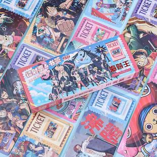 海贼王长卡镭射票书签明信片小卡周边拍立得高清收藏卡盒装 LOMO卡