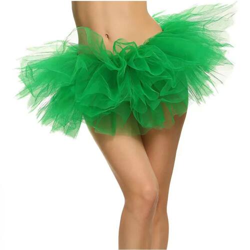 纯色短款网纱蓬蓬蛋糕半身裙