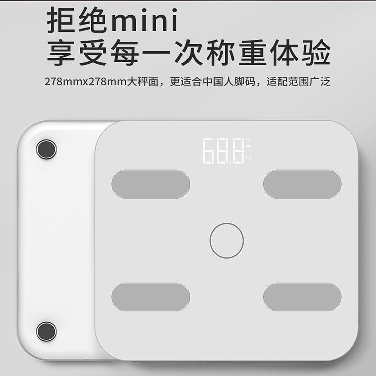 91983工定制 智电能体脂小秤子称体重充电家用精加准人体称重型