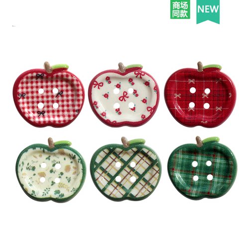 适配Crocs洞洞鞋配饰苹果纽扣