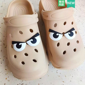 饰扣 适配Crocs 搞怪软胶大眼组合 花鞋 扣装 Cross配件洞洞鞋 配饰鞋