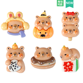 饰扣 适配Crocs 可爱卡皮巴拉豚鼠 花鞋 扣装 Cross配件洞洞鞋 配饰鞋