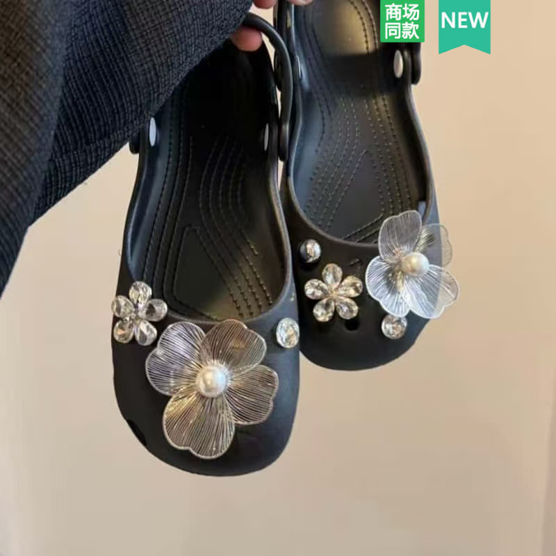 适配Crocs/Cross配件洞洞鞋配饰鞋花鞋扣装饰扣 芭蕾鞋钻石花朵