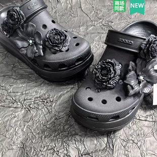 适配Crocs/Cross配件洞洞鞋配饰鞋花鞋扣装饰扣 白露同款山茶花