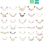 饰扣 适配Crocs 高级感金属链条 花鞋 扣装 Cross配件洞洞鞋 配饰鞋