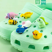 Cross配件洞洞鞋 饰扣 配饰鞋 扣装 立体可爱儿童动物 花鞋 适配Crocs
