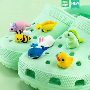 Cross配件洞洞鞋 饰扣 配饰鞋 扣装 立体可爱儿童动物 花鞋 适配Crocs