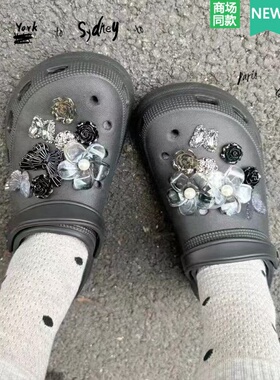 Crocs洞洞鞋配饰蝴蝶花朵鞋花