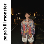 lil 男复古做旧街头风小众ins衬衣痞帅 衬衫 monster美式 宽松长袖