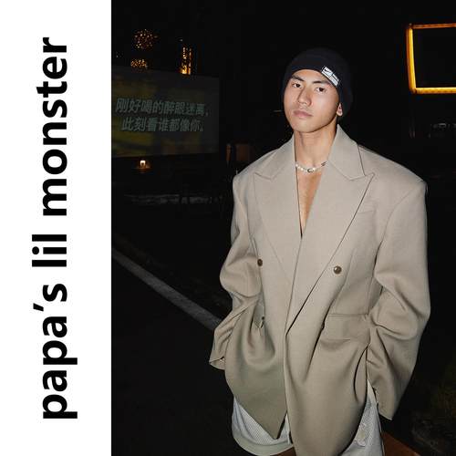 百搭上衣休闲美式复古西服外套