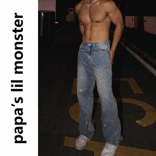 美式街头牛仔裤PAPASLILMONSTER