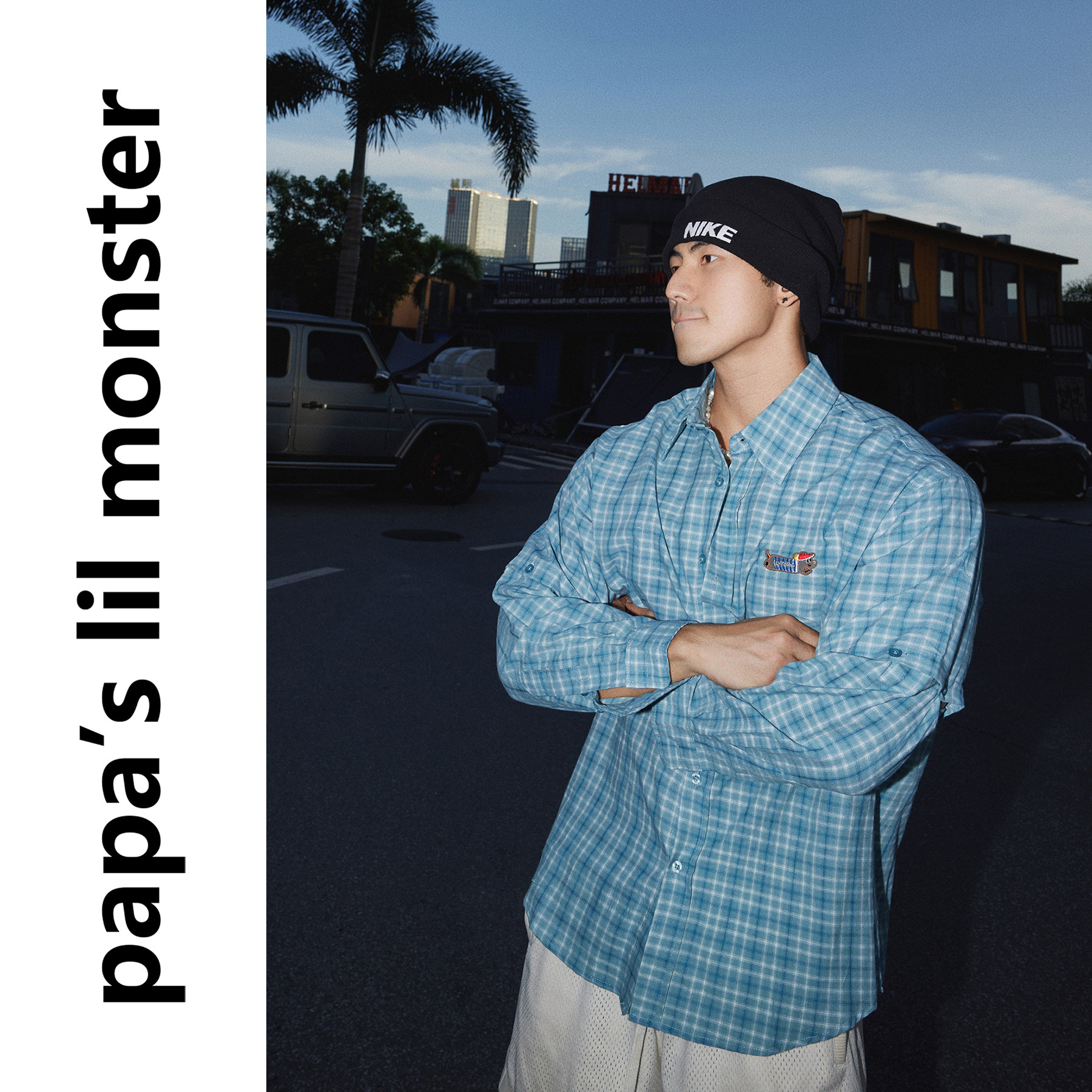 Papaslilmonster【腊肠狗口袋】格纹长袖衬衫可拆袖外套衬衣男,男装,衬衫,淘宝优惠券,粉丝福利购,淘宝优惠卷