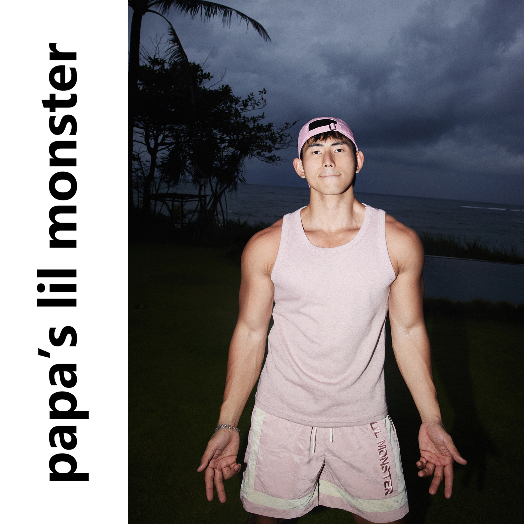 PAPASLILMONSTER【肌理柔刚】美式休闲背心男修身显肌肉无袖坎肩