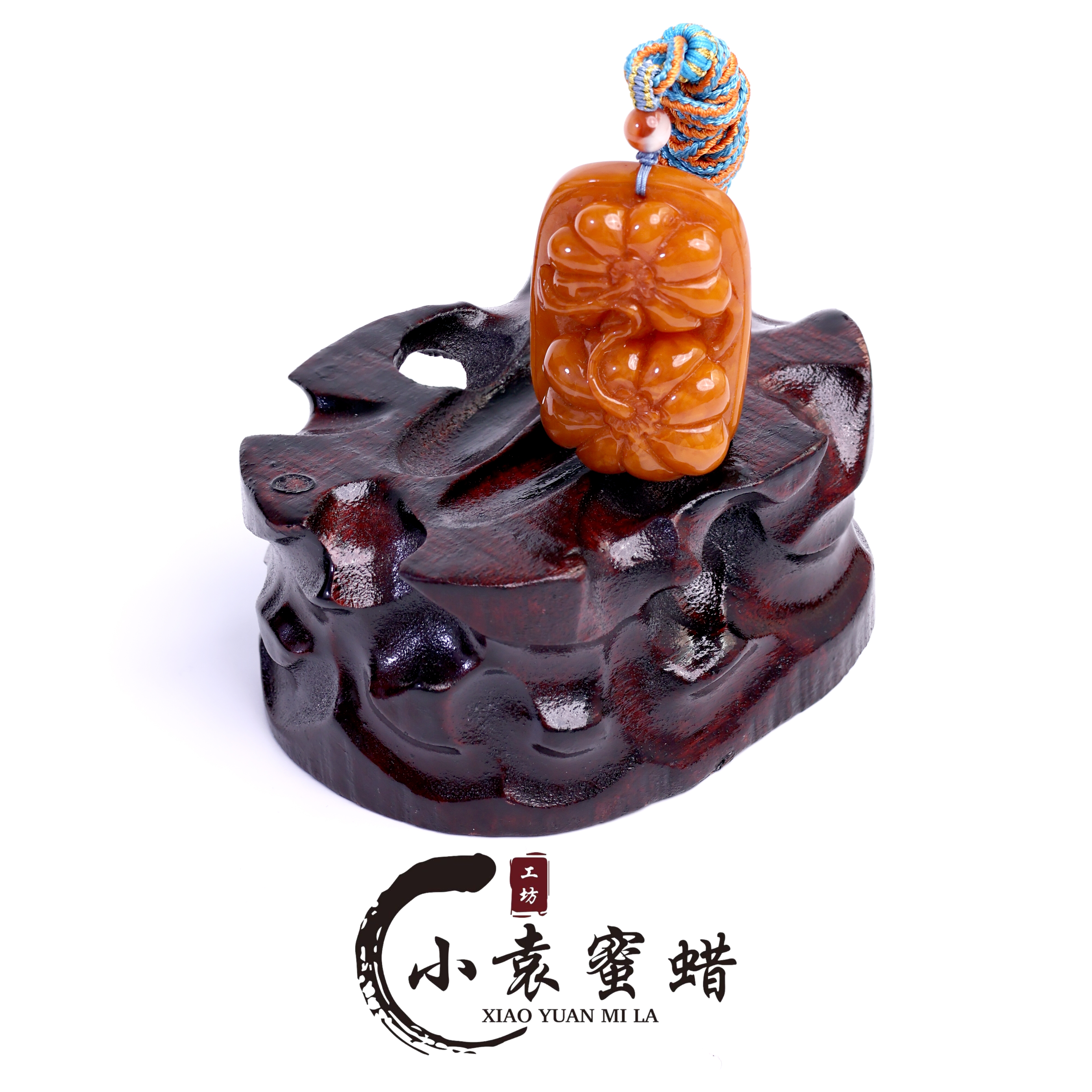 【一物一拍】天然原矿琥珀蜜蜡吊坠老蜜蜡雕刻件南瓜精美挂坠