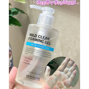 DERMALINE德媄娜韩国皮肤管理科院线舒缓平衡啫喱洁面凝胶洗面奶