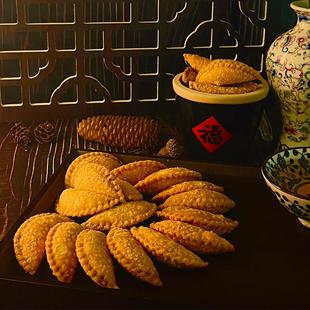 阳江旺通炒米饼粉酥小酥角小油角传统手工椰蓉酥饺阳江特产