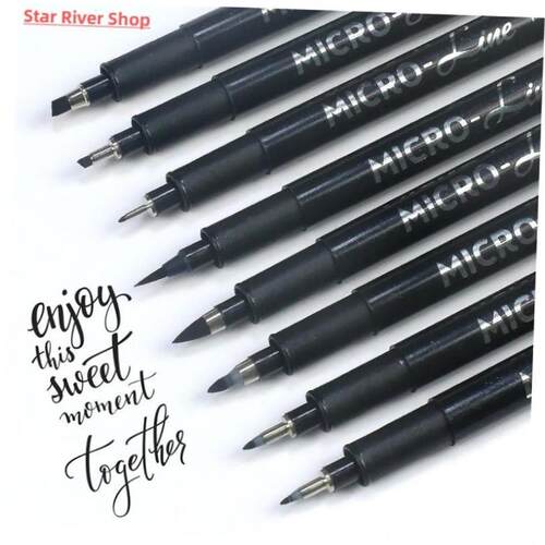 Calligraphy Hand Lettering Pens, Pigment Liner Micron Pen Se