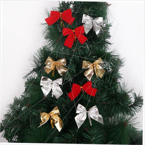 Christmas decorations bows Festive Christmas tree decoration
