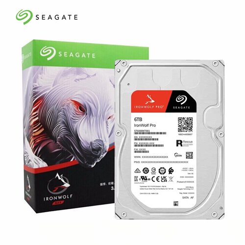 Seagate/希捷 ST6000VN006 NAS垂直7200转酷狼6T机械硬盘6t