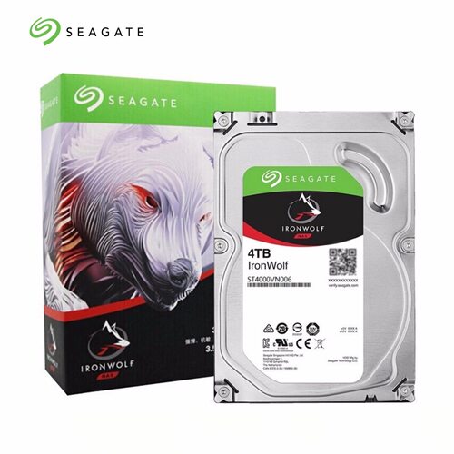 Seagate/希捷 ST4000VN006 NAS垂直7200转酷狼4T机械硬盘4t