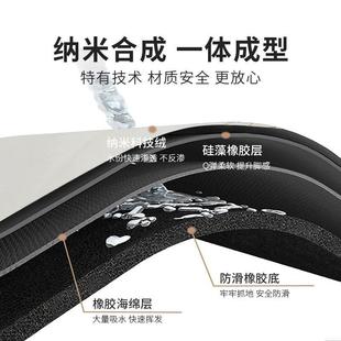 浴室地垫卡皮巴拉硅藻泥吸水垫家用厕所卫生间门口防滑速干脚地垫