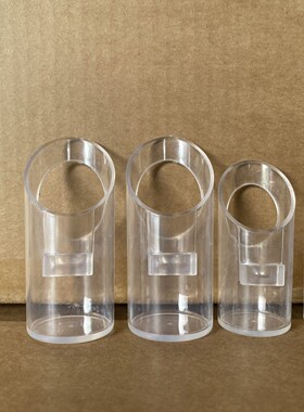 鸟笼专用防撒食碗透明防撒食碗防甩鸟食罐防溅鸟食盒亚克力鸟食罐