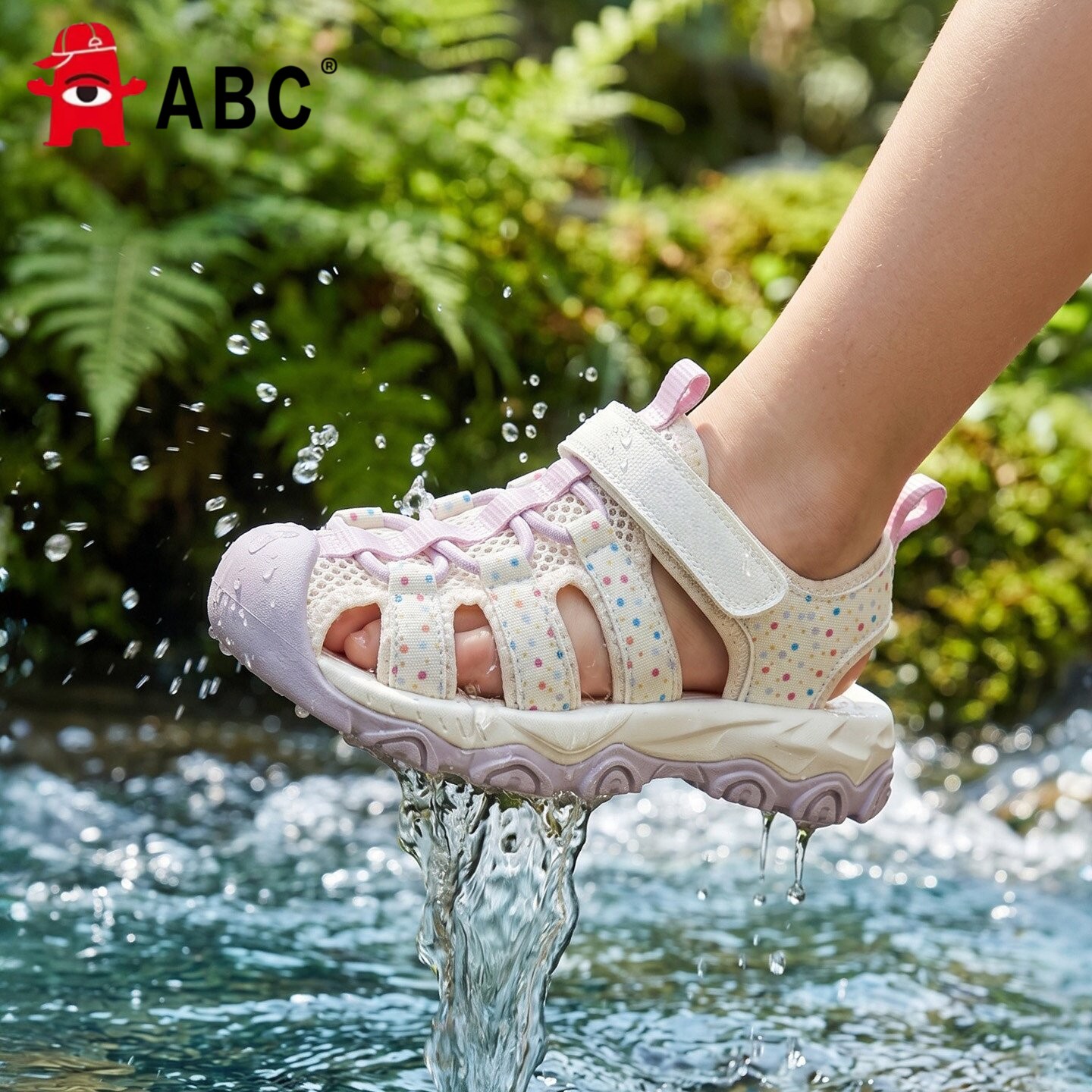 ABC女童夏季包头运动凉鞋下水图片