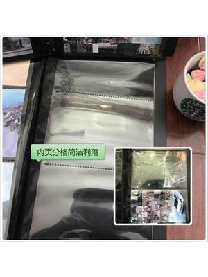 包邮新品3段黑底3R5寸生写册家烧普shop照片相册收纳册夹相集影集