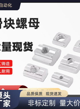 LNSN6/8/10-20/30/40/45-3/4/5/6/8/10 碳钢镀锌滑块螺母